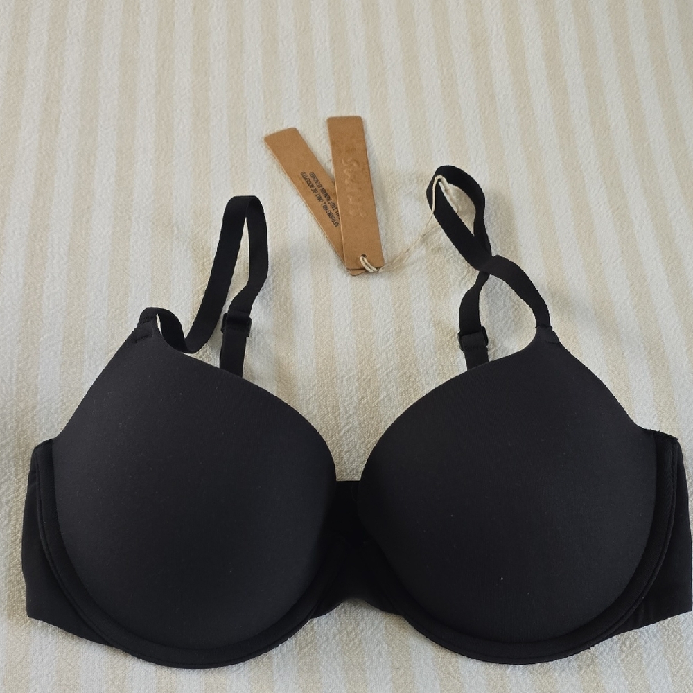 SKIMS Fits Everybody Push Up Demi Bra Size:32C Onyx